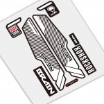 Mountain Bicycle Fork Decal Stickers for rock shox REBA BRAI 